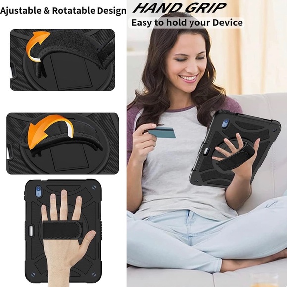 HAIKEDZ iPad 10th Generation Case, Full-Body Drop Protection Case with Pen Holde - Picture 6 of 11